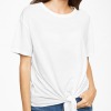 New Look White Tie-Front T-Shirt